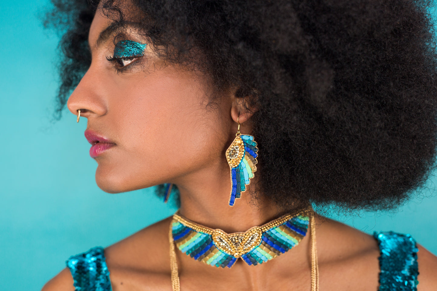 Blue Gradient Angus Necklace