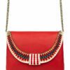 Mandarine Coral Charlina Leather Handbag