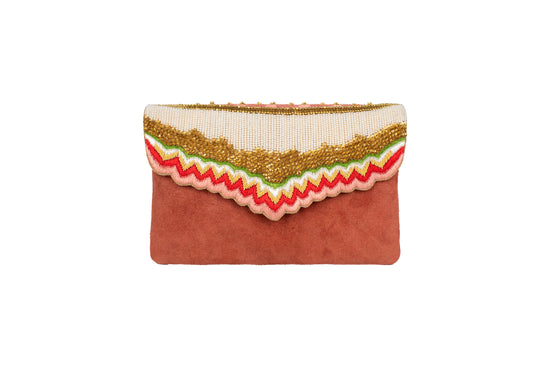 Load image into Gallery viewer, Peach Green Mahes Leather Bag

