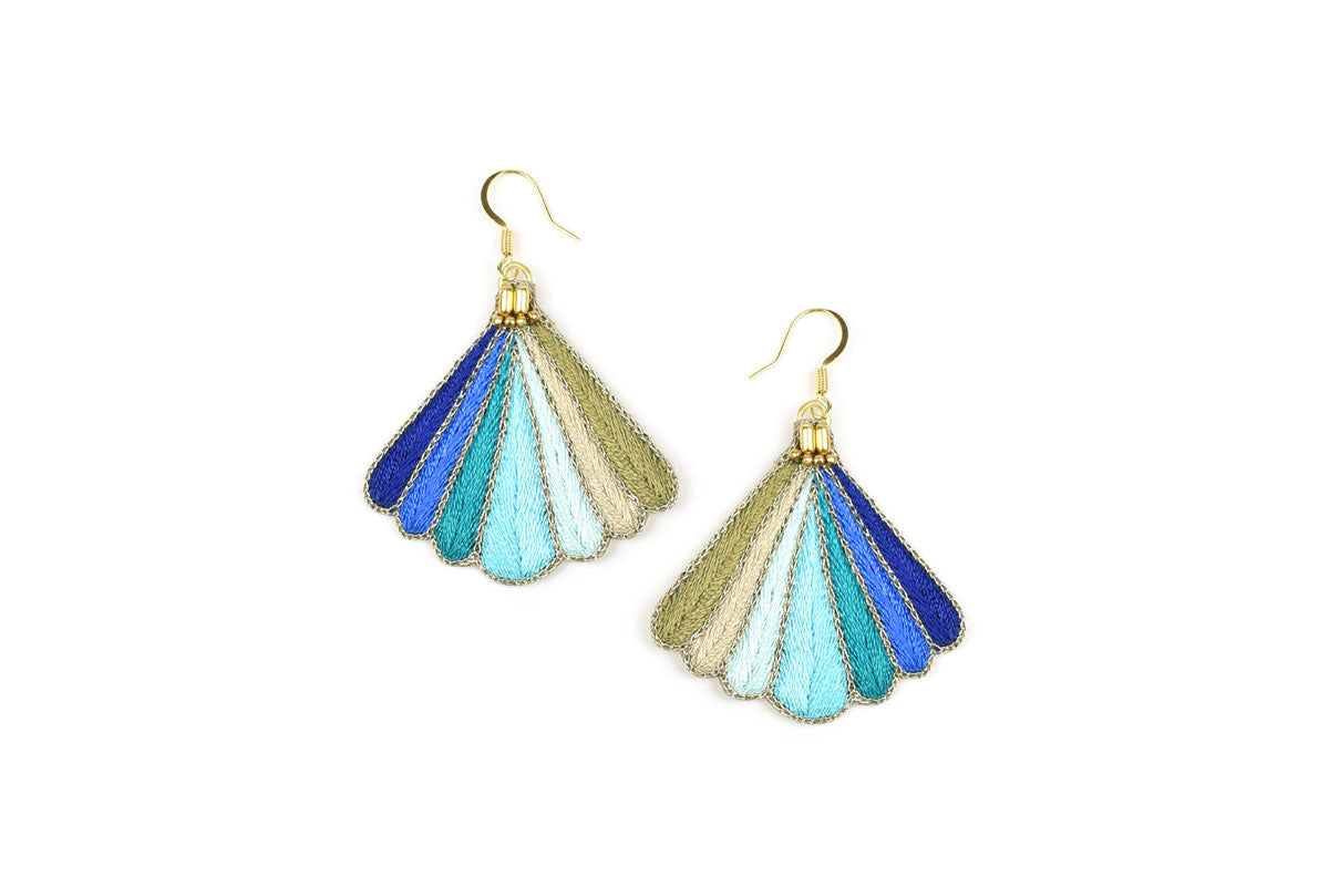 Blue Gradiant Sen Earrings