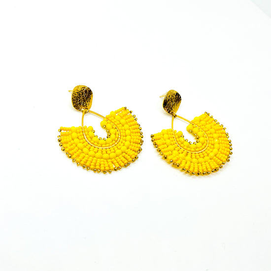 Load image into Gallery viewer, Antonia Yellow Earrings
