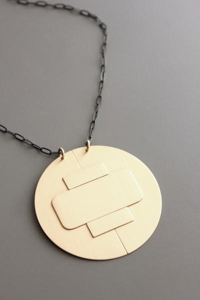 Olivia Gold Pendant Long Necklace