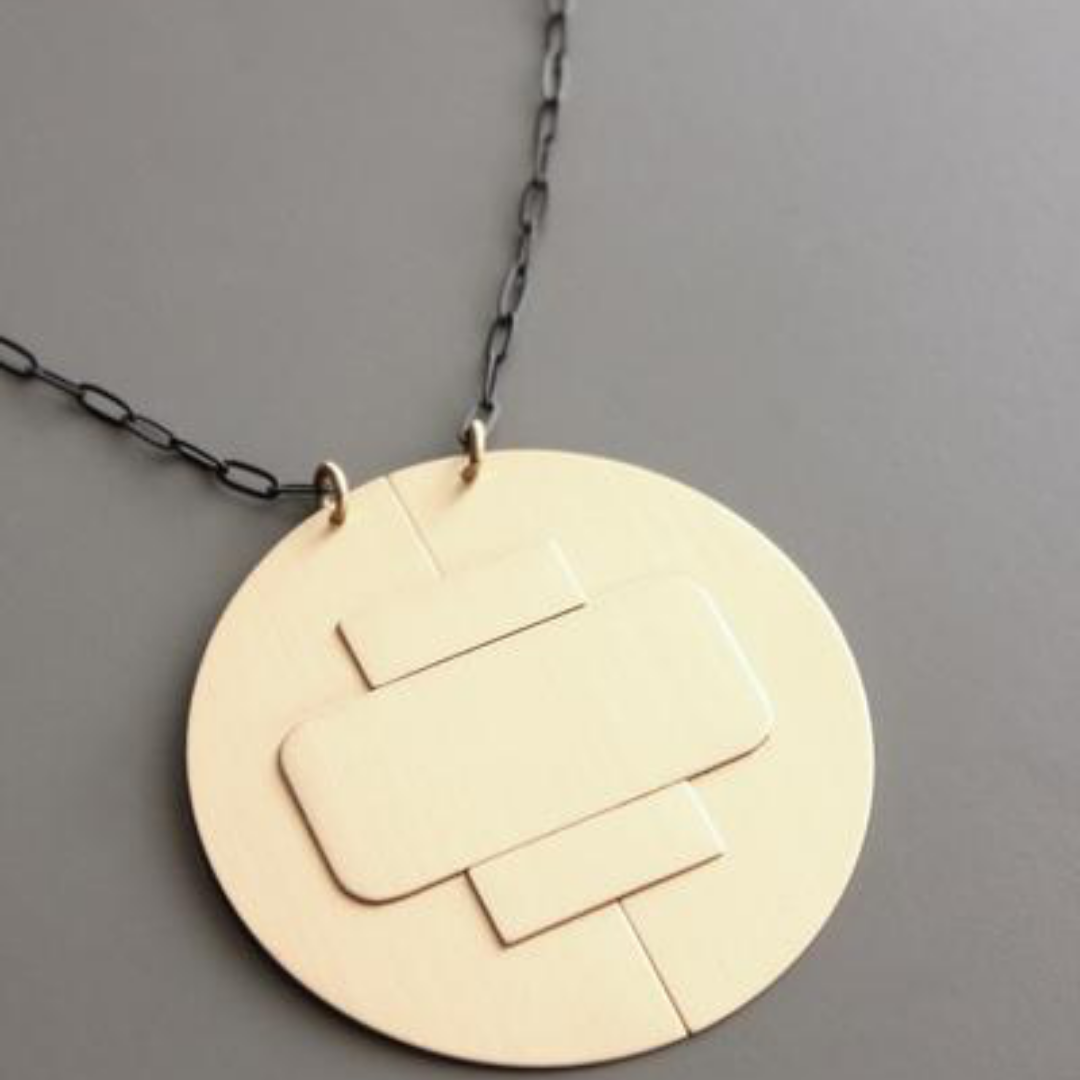 Olivia Gold Pendant Long Necklace