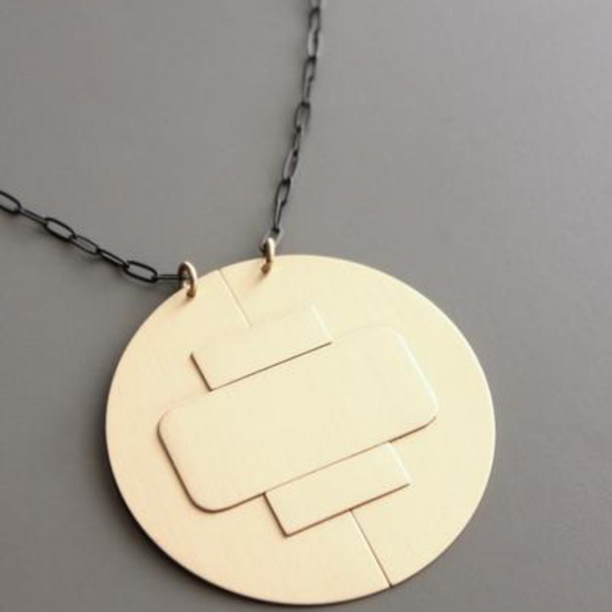Olivia Gold Pendant Long Necklace