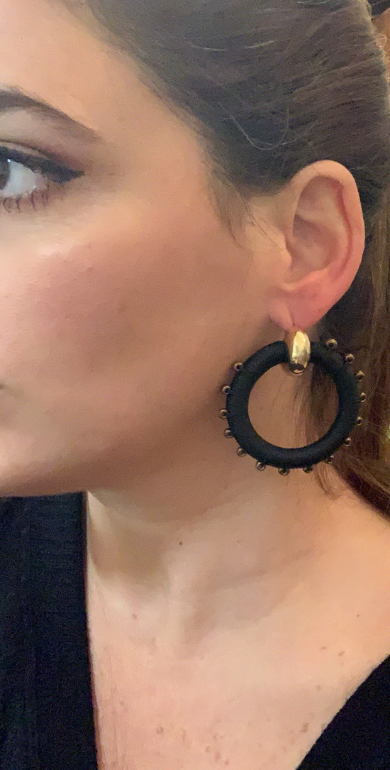Beaded Full Circle Earrings