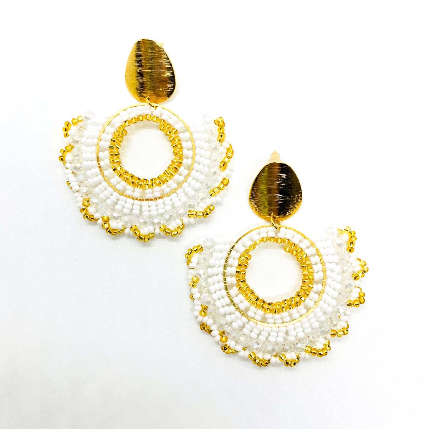 Bianca White Earrings