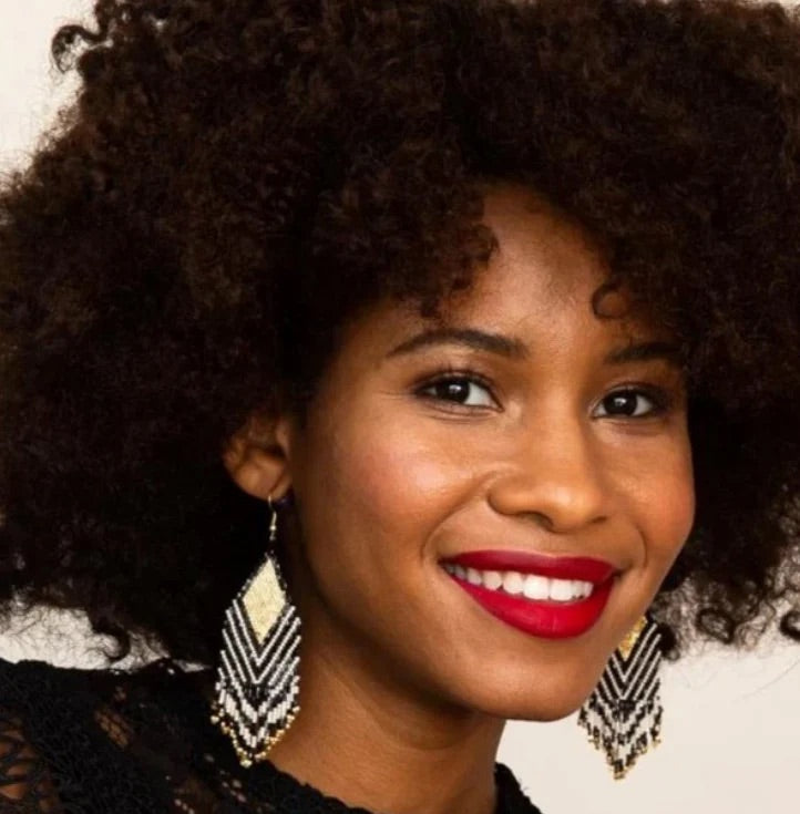 Maeve Black and Gold Fringe Earrings