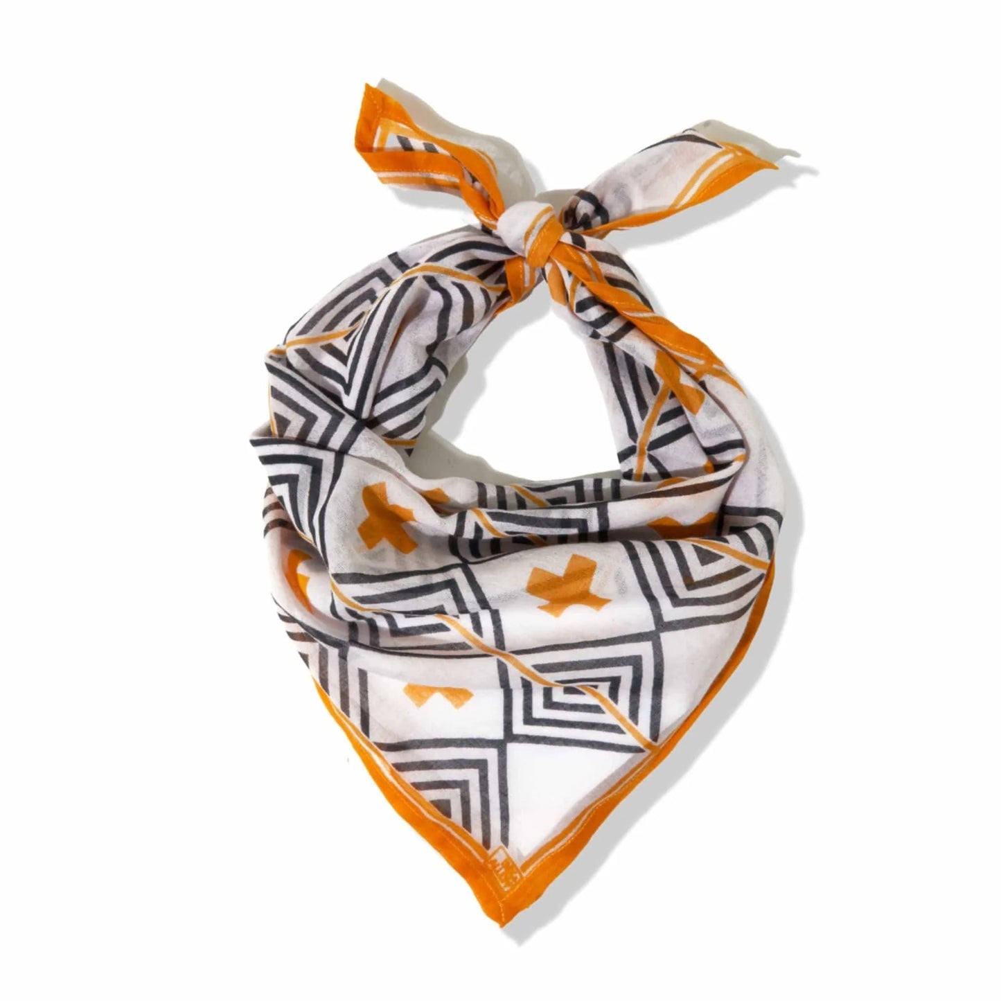 Ophelia Black and Gold Voile Scarf
