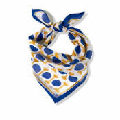 Load image into Gallery viewer, Kaia Lapis Gold Voile Scarf
