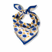 Kaia Lapis Gold Voile Scarf