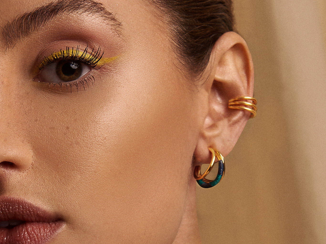 Pola Becté Set (3 pieces:  earrings + ring + ear cuff)