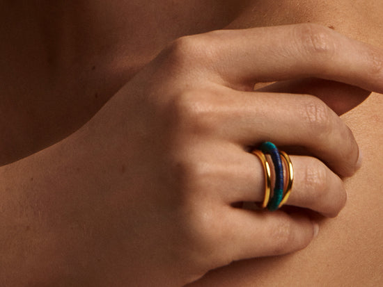 Pola Becté Set (3 pieces:  earrings + ring + ear cuff)