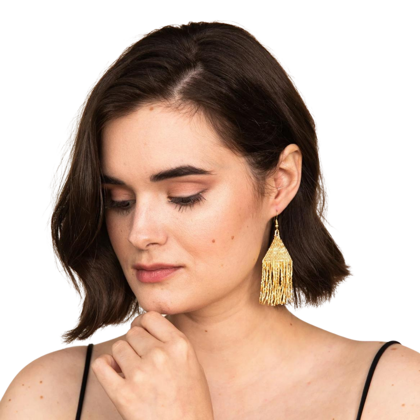 Load image into Gallery viewer, Sai Luxe Fringe Earrings
