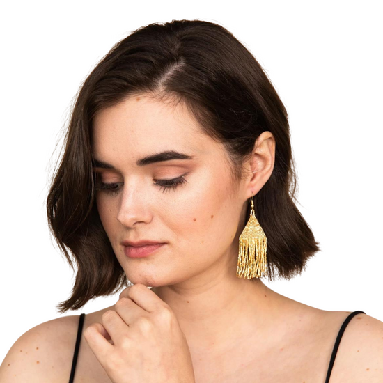 Sai Luxe Fringe Earrings