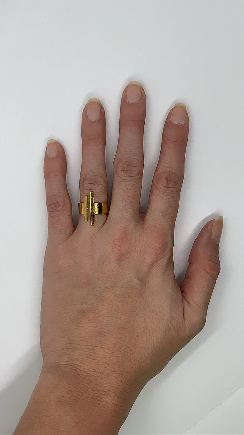 Specchio Gold Ring