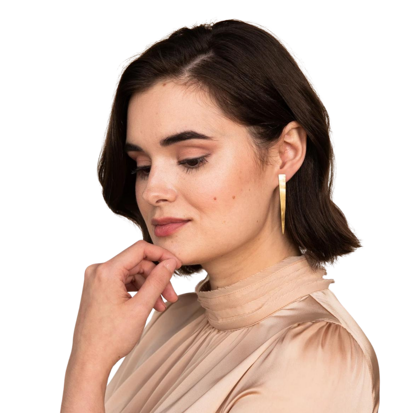 Gwen Spike Gold Earrings