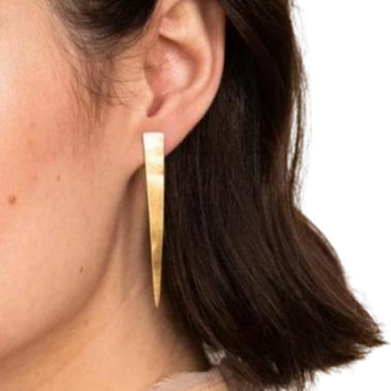 Gwen Spike Gold Earrings