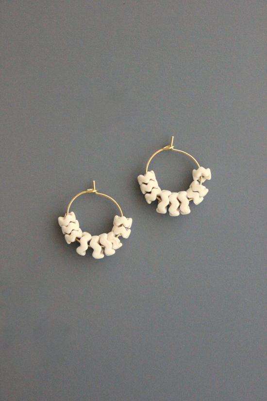 Agnes Magnesite Small Hoop Earrings