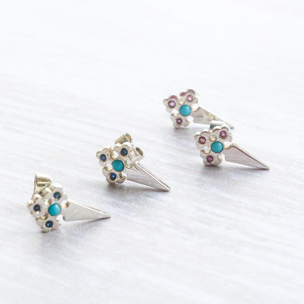 925 SIlver Santiago Cross Earrings