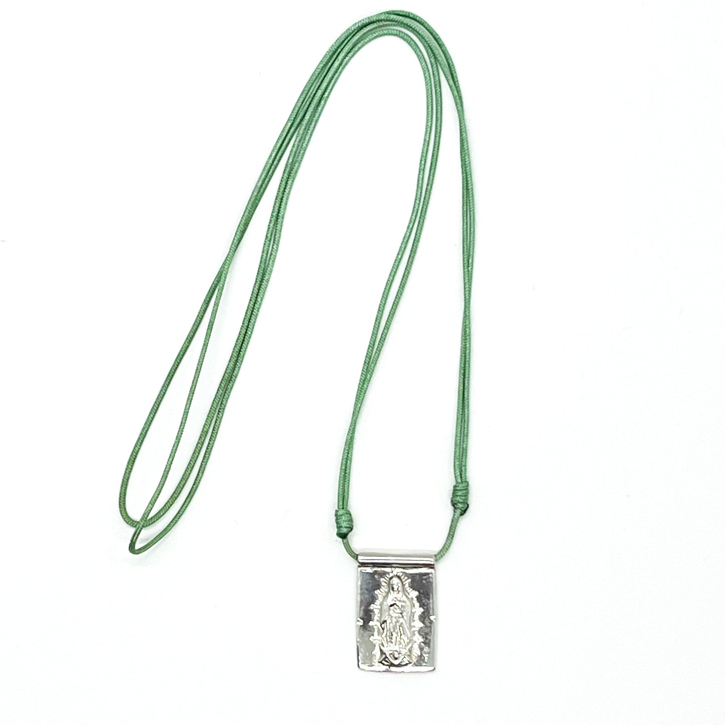 925 Silver Virgen de Guadalupe Scapular