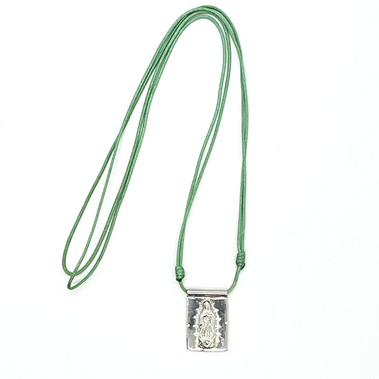 925 Silver Virgen de Guadalupe Scapular