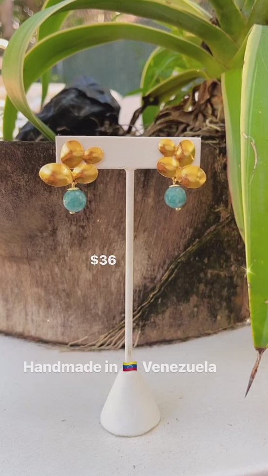 Load and play video in Gallery viewer, Ana Nopal Earrings
