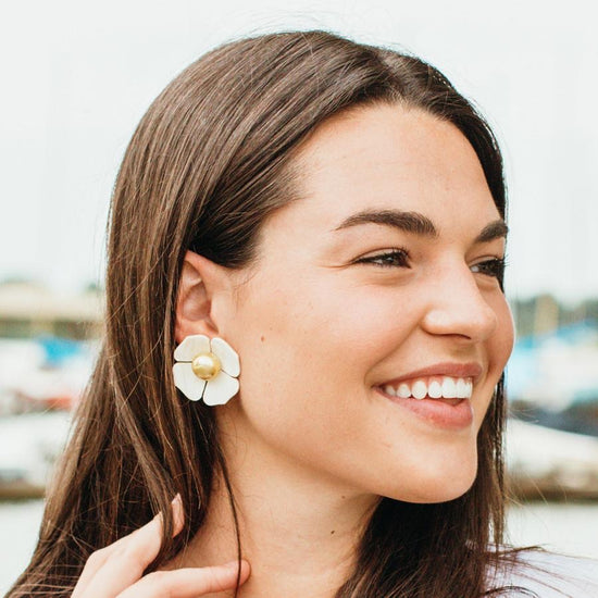 Ho Chi Minh Flower Earrings