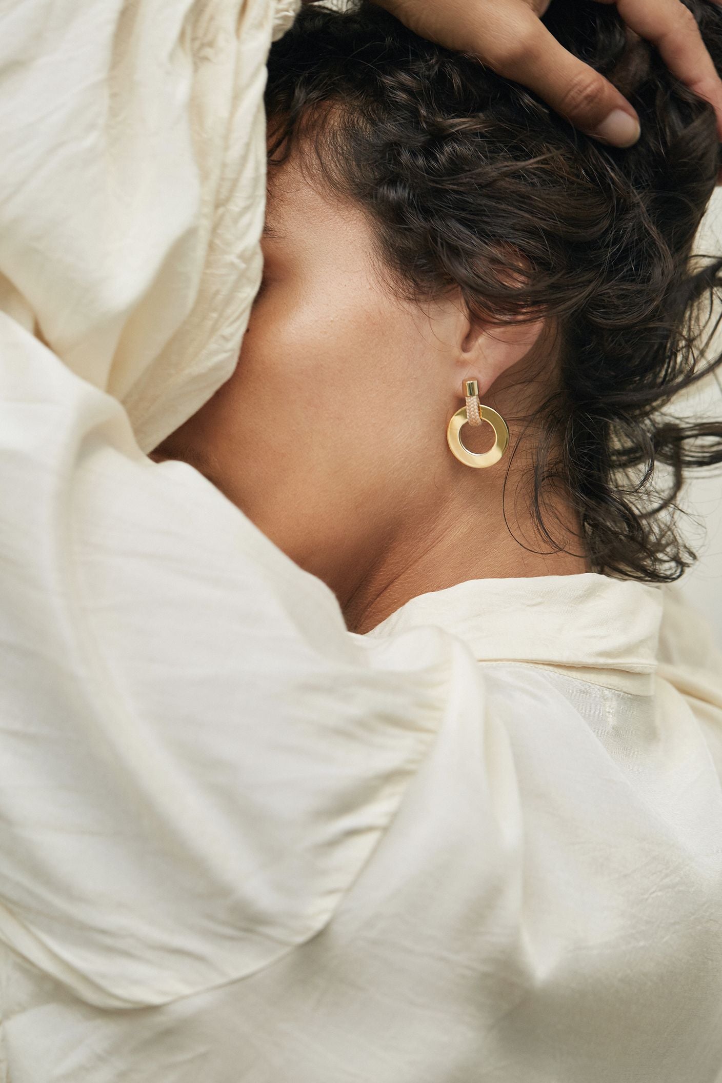 Noor Beige Earrings
