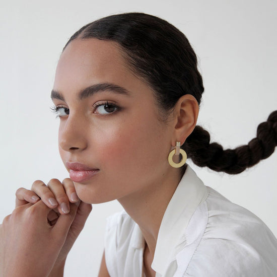 Noor Beige Earrings