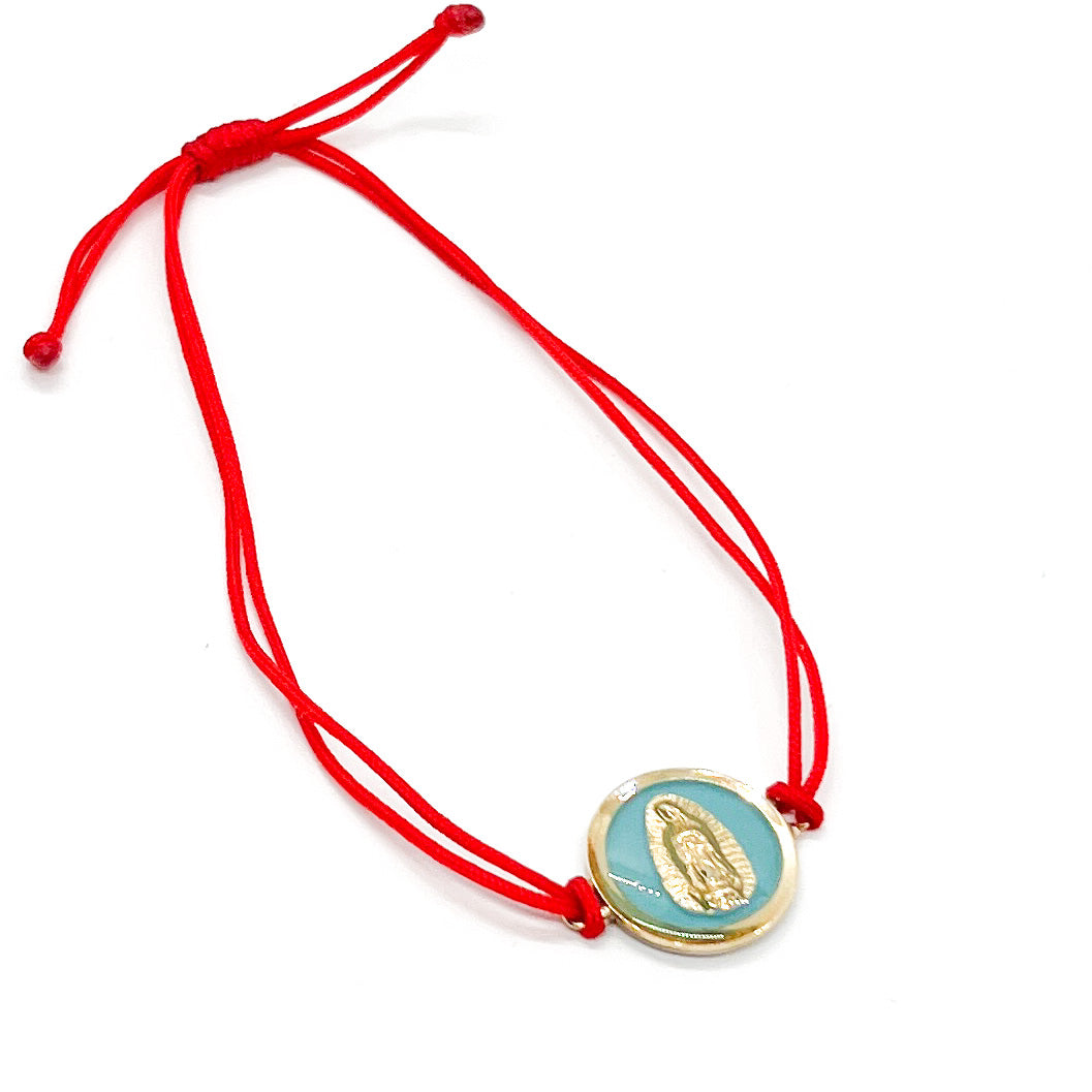 14k Gold Virgen de Guadalupe Bracelet